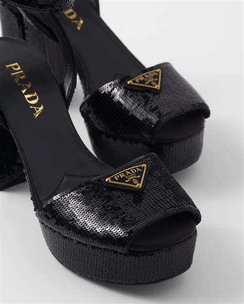 prada satin platforms|Prada platform.